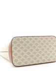 Triomphe Canvas Calfskin Medium Cabas Bag Grege