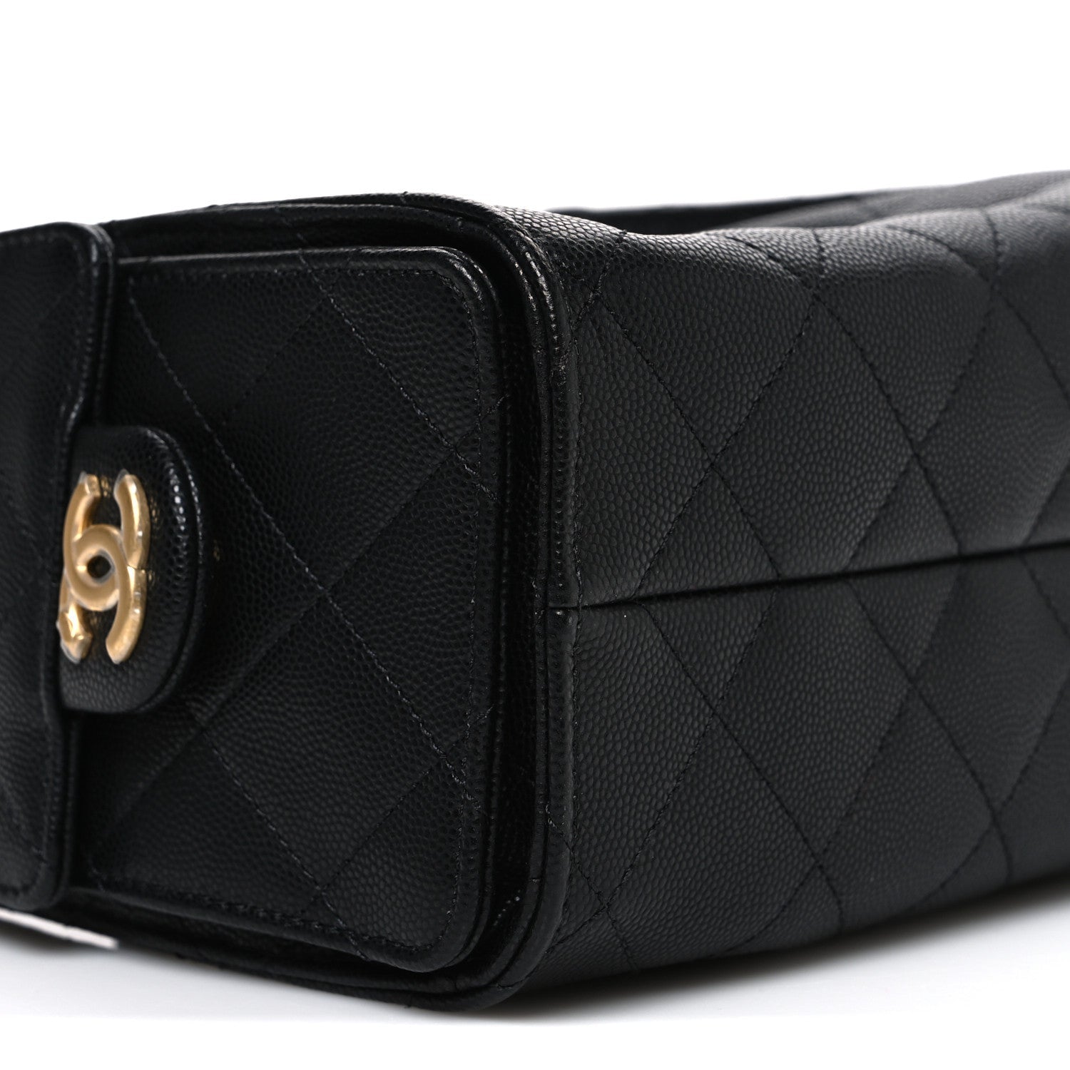 Caviar Quilted Mini CHNL 25 Handbag Black
