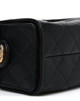 Caviar Quilted Mini CHNL 25 Handbag Black