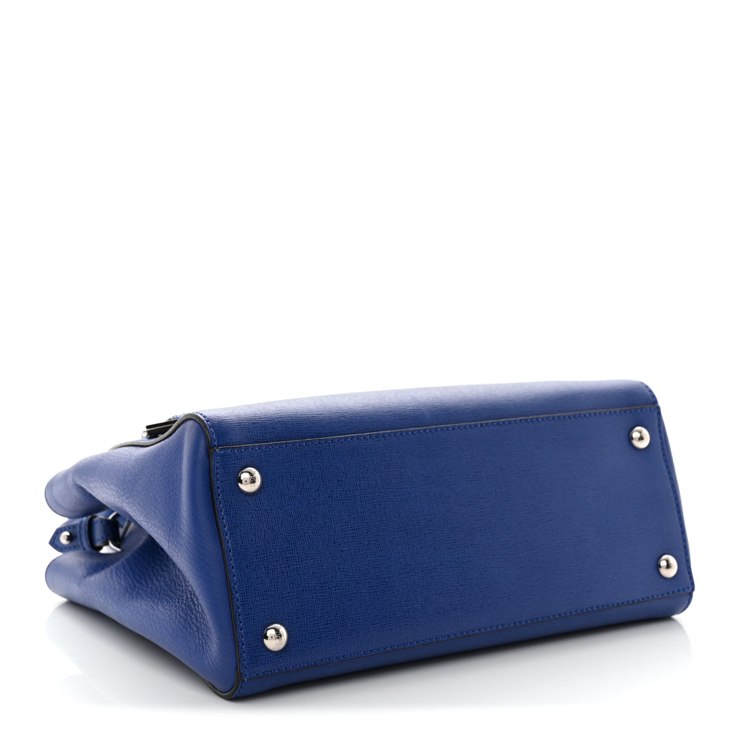 Vitello Elite Petite 2Jours Tote Blue Neon