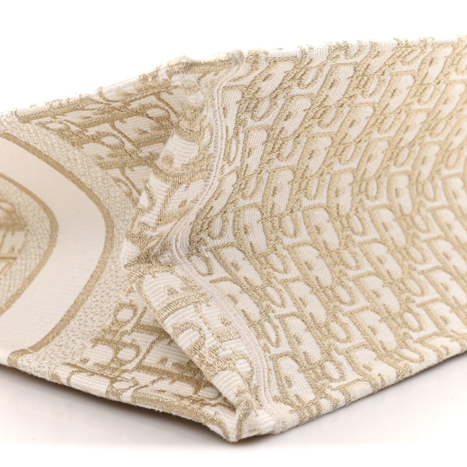 Oblique Medium Book Tote Gold Multicolor