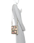 GG Supreme Monogram Les Pommes Retro Interlocking G Les Pommes Messenger Bag Beige Multicolor Mystic White
