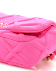 Jersey Quilted CHNL 19 Waist Bag Pink