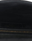 Grained Calfskin Saddle Bag Black
