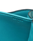 Matte Alligator Constance 18 Bleu Paon