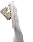 GG Supreme Monogram Medium Padlock Tote White