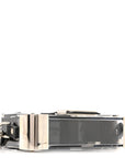 Plexiglass Vitello Mini Baguette Trunk Black Transparent