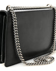 Pebbled Calfskin Small Dionysus Shoulder Bag Black