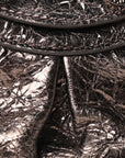 Metallic Agneau Arena Le Cagole Shoulder Bag XS Dark Bronze