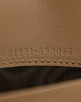 GG Supreme Monogram Mini Dionysus Chain Wallet Beige Taupe