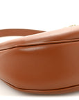 Smooth Calfskin Medium Strap Ava Triomphe Shoulder Bag Tan