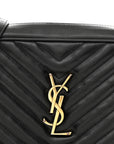 Calfskin Matelasse Monogram Lou Camera Bag Black
