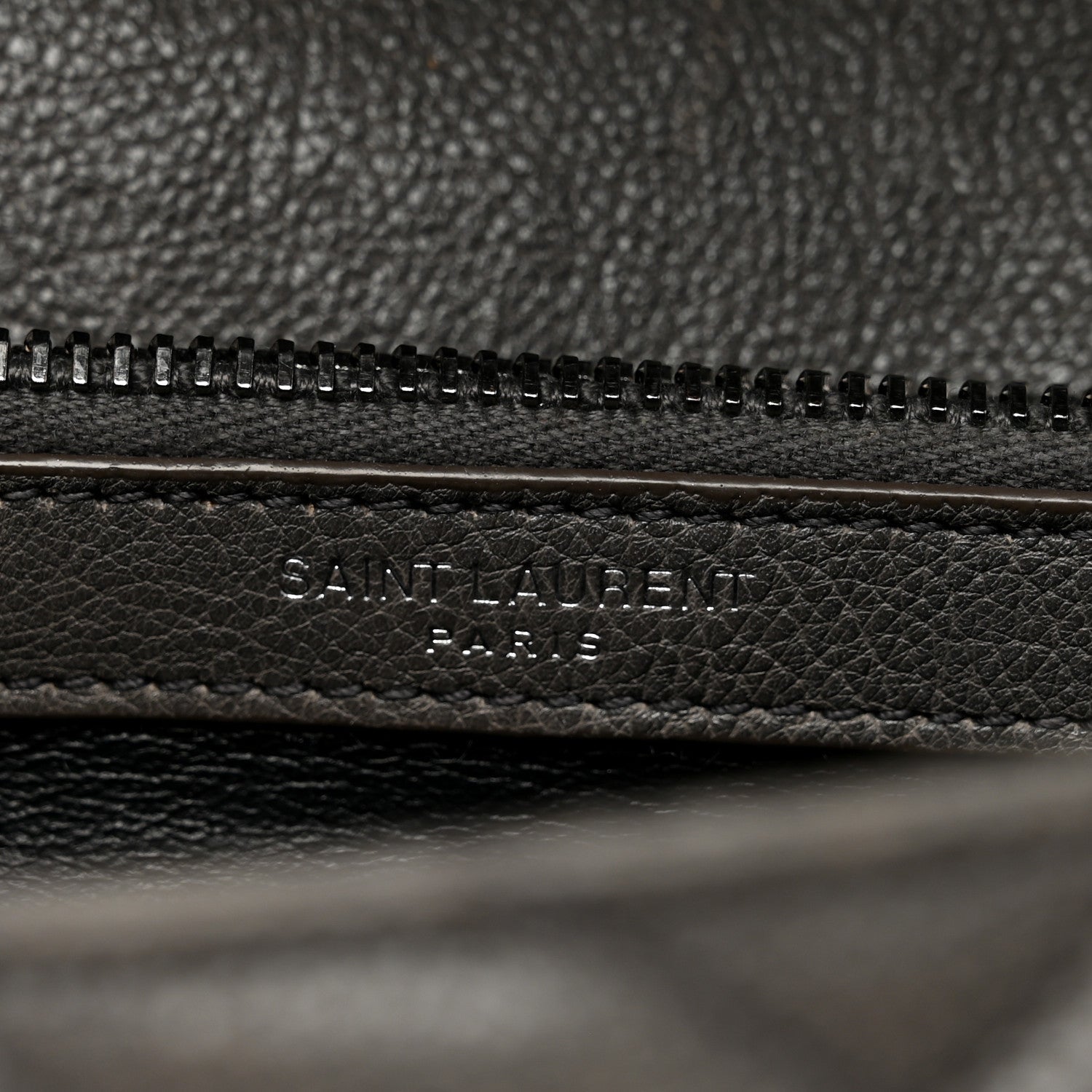 Sheepskin Matelasse Chevron Monogram Medium College Bag Asphalt