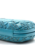 Ayers Intrecciato Karung Knot Clutch Blue
