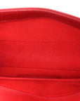 Lambskin Quilted Small Boy Flap Red