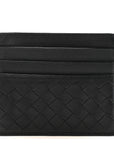 Nappa Intrecciato Card Holder Black
