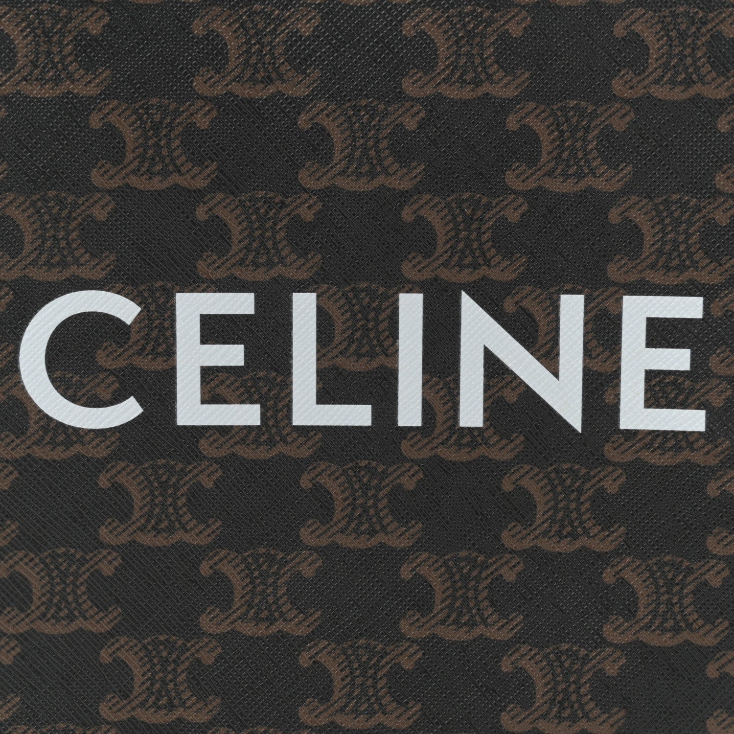 Triomphe Canvas Calfskin Mini Vertical Cabas Tan
