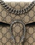 GG Supreme Monogram Mini Dionysus Shoulder Bag Black