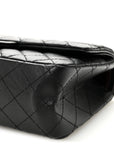 Aged Calfskin Quilted 2.55 Reissue 225 Flap Black