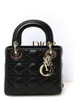 Lambskin Cannage Mini Lady D1OR Black