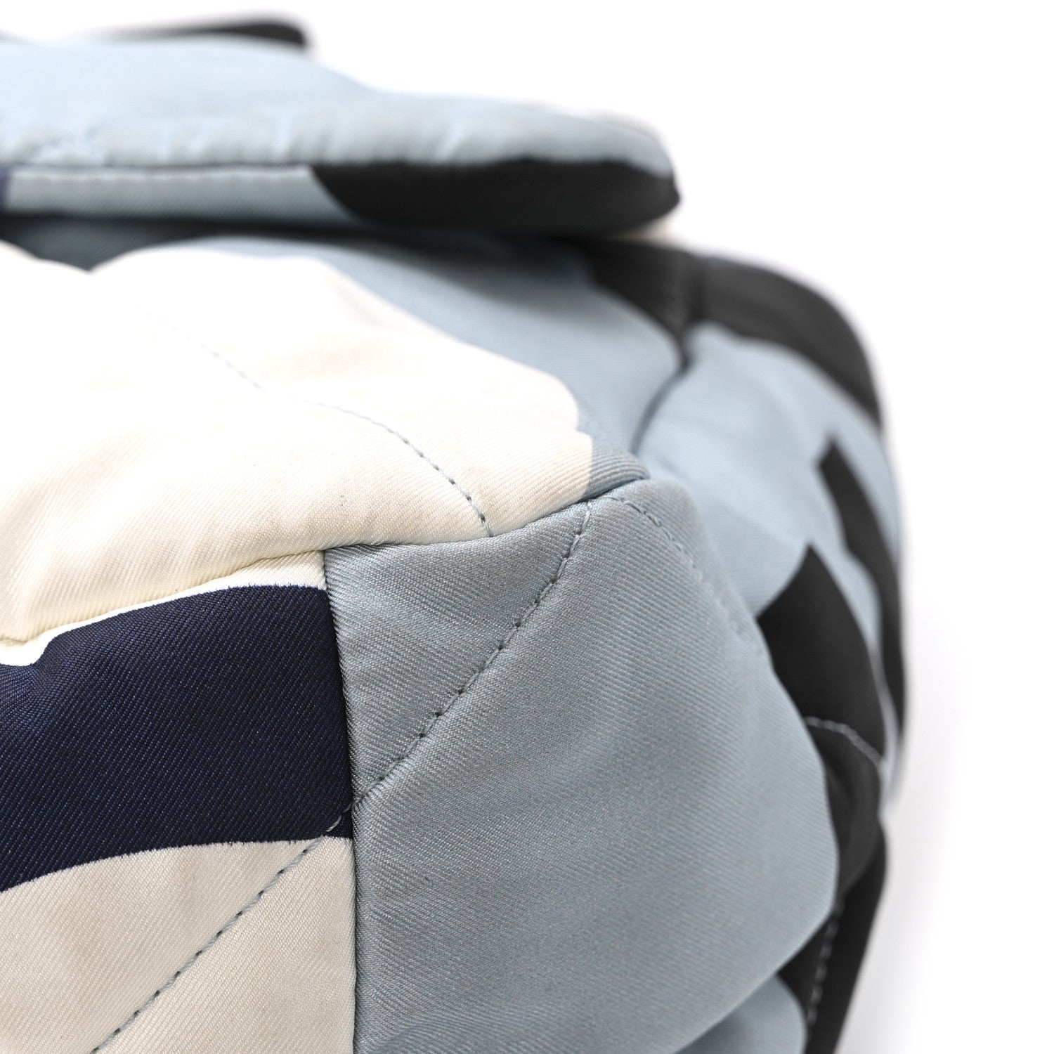 Silk Maxi Scarf CHNL 19 Flap Black Blue White