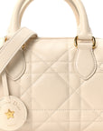 Calfskin Macrocannage Groove 20 Bag Dusty Ivory