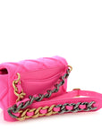 Jersey Quilted CHNL 19 Waist Bag Pink