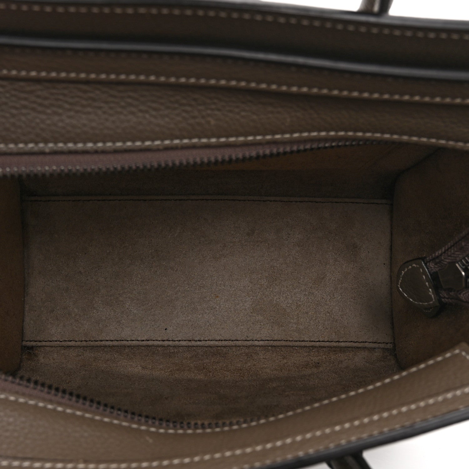 Drummed Calfskin Nano Luggage Souris