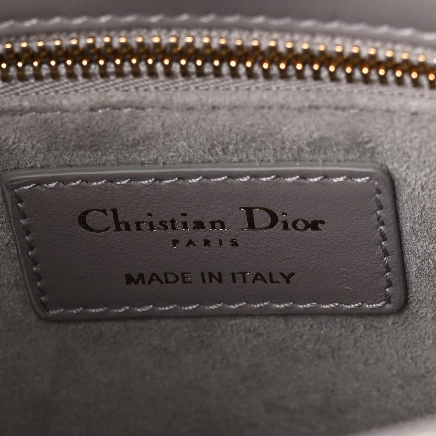 Calfskin Satin Celestial Bead Embroidery Embroidered Small Lady D1OR Grey Multicolor
