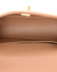Caviar Quilted Small Top Handle Boy Flap Beige