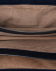French Calfskin Intrecciato City Knot Bag Sapphire