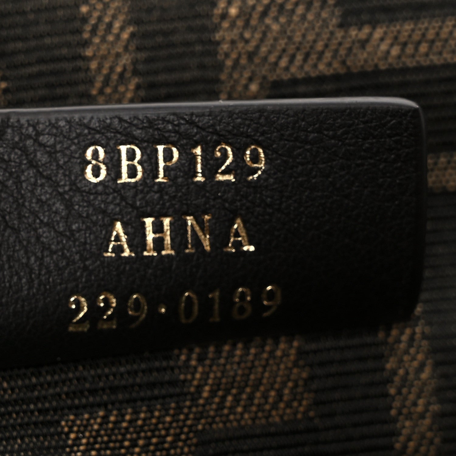 Shearling Small FNDI First Ghiaccio Oro Soft
