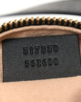 Suede Patent Web Mini Ophidia Shoulder Bag Hibiscus Red Black