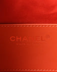 Caviar Quilted Mini CHNL 25 Handbag Dark Orange