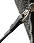 Satin Crystal GG Monogram Mini Dionysus Top Handle Bag Black