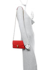 Dauphine Shoulder Bag  Red