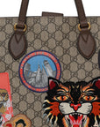 Soft GG Supreme Monogram Courrier Medium Crossbody Tote Beige New Acero