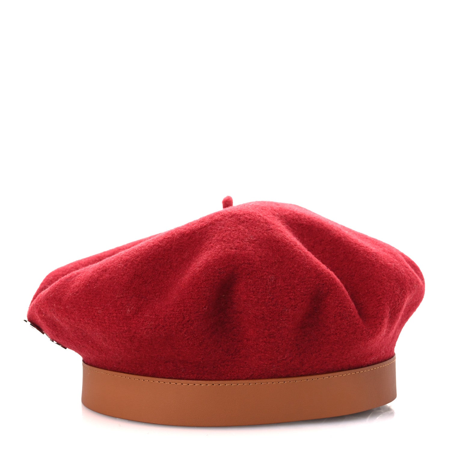 Merino Wool Bonnie Sailor Beret 59 Rouge Rubis