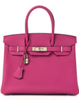 Togo Birkin 30 Rose Pourpre
