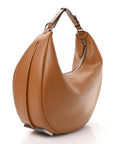 Vitello Grace Matte Medium FNDIgraphy Hobo Bag Caramello