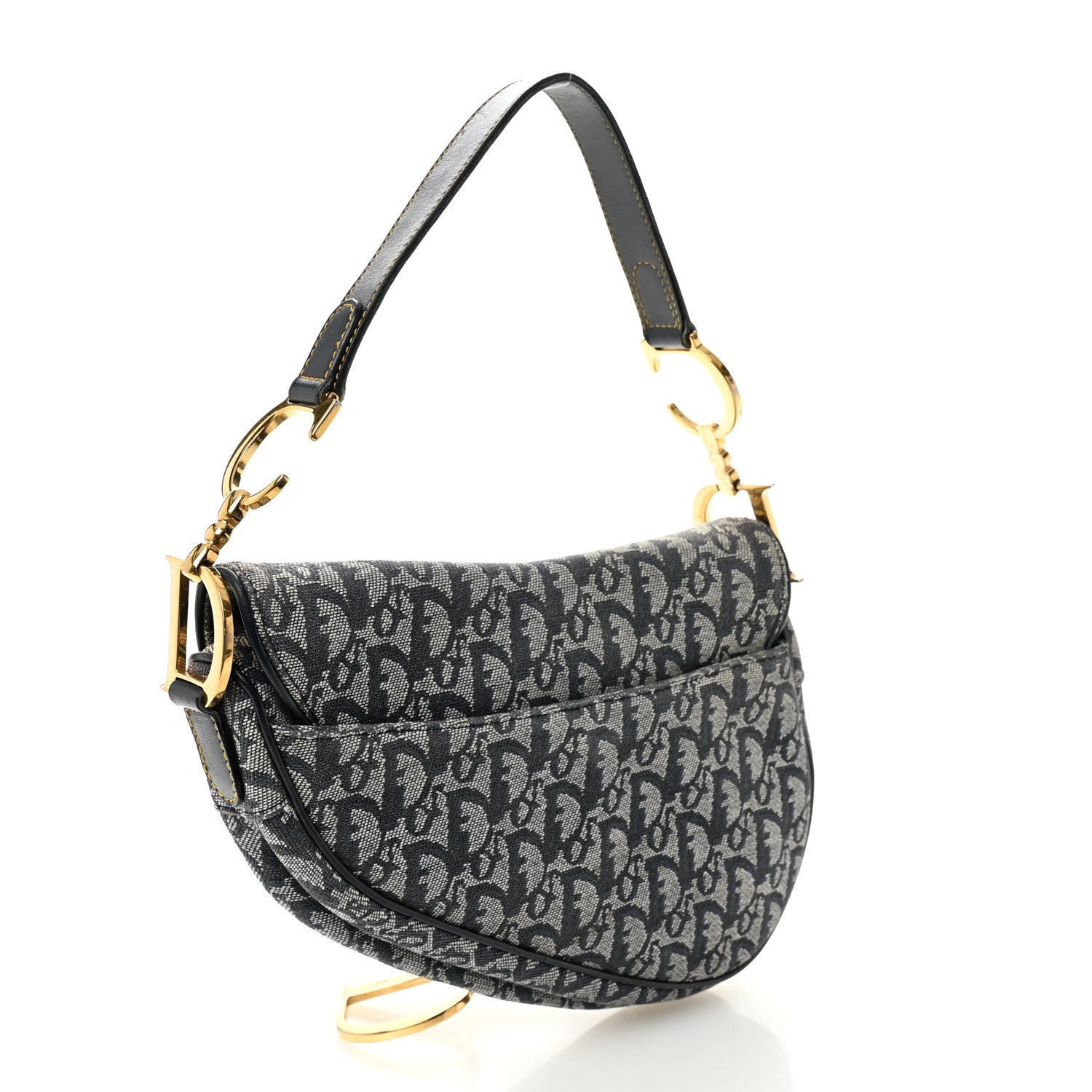 Monogram Saddle Bag Blue
