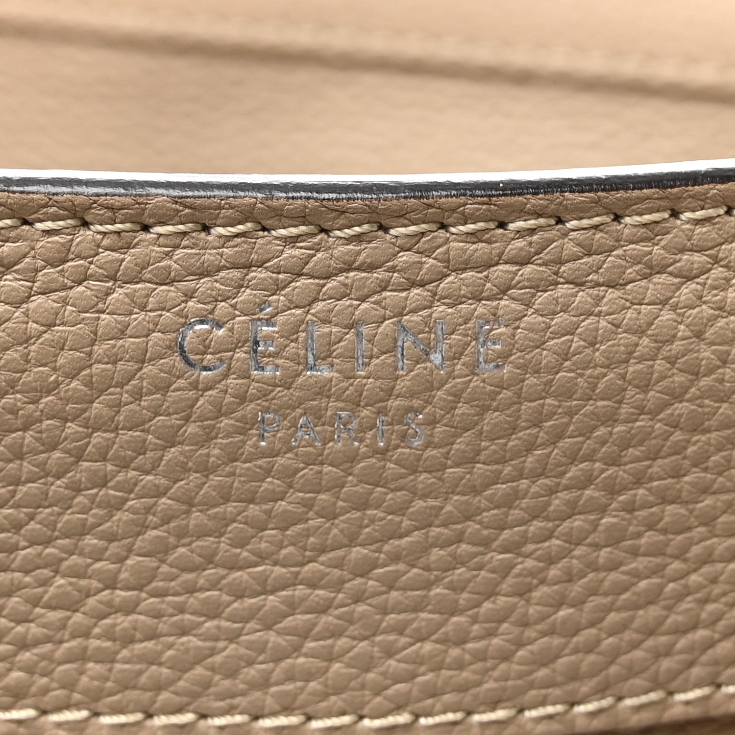 Drummed Calfskin Micro Luggage Dune