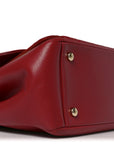 Caviar Quilted Large Business Affinity Flap Red