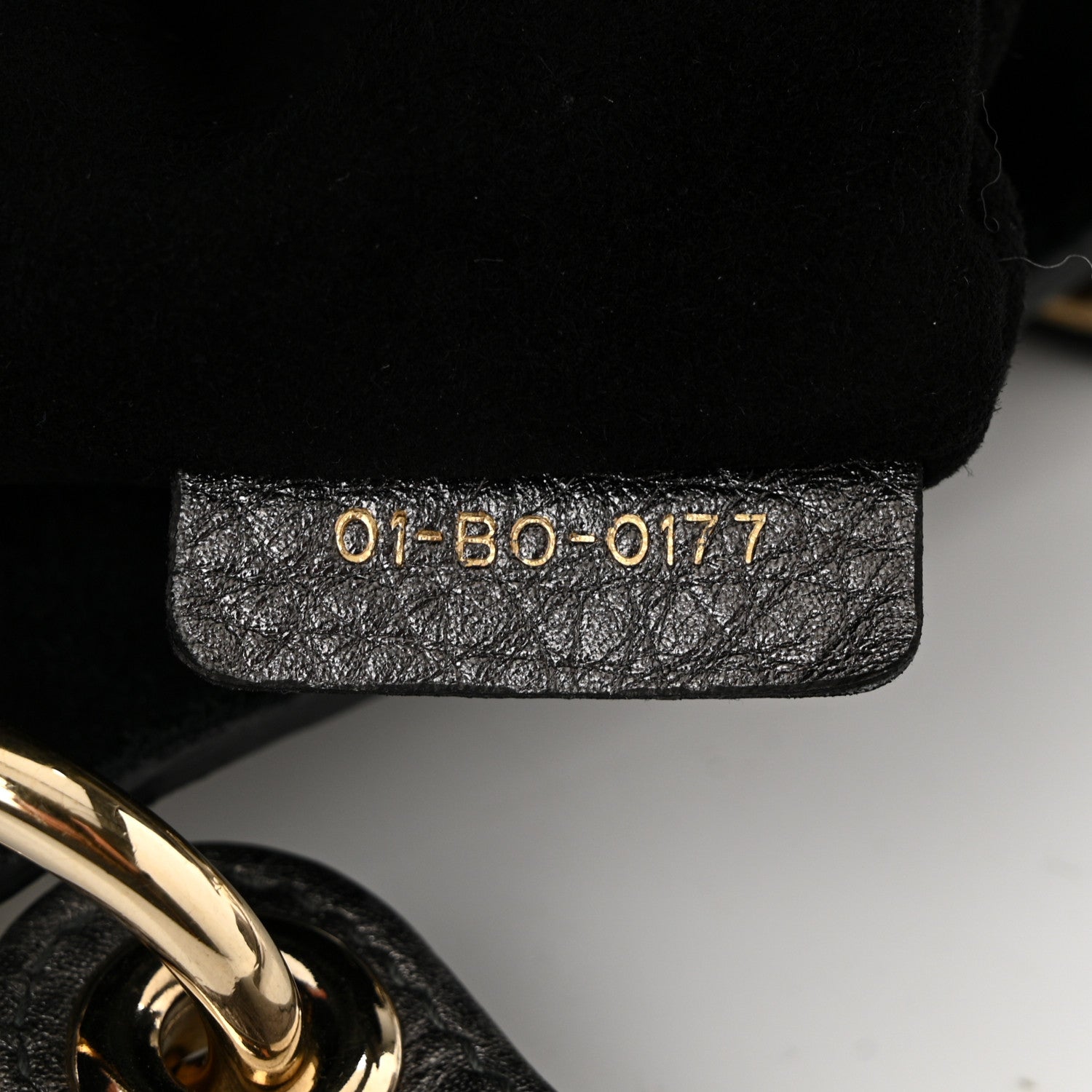 Metallic Grained Calfskin Cannage Medium Supple Lady D1OR Steel