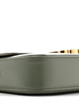 Shiny Calfskin Triomphe Shoulder Bag Celadon