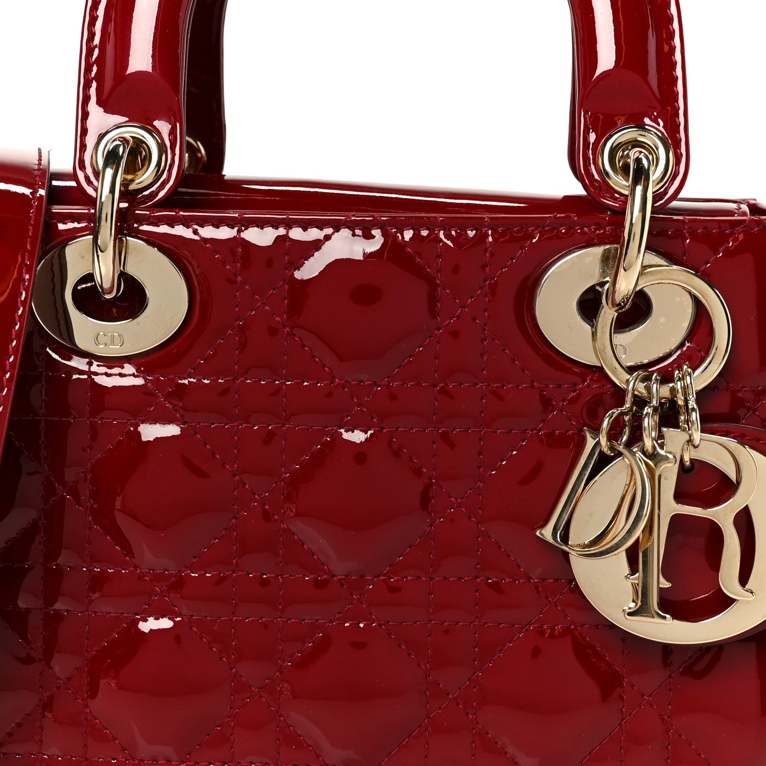 Patent Cannage Small My ABCD1OR Lady D1OR Cherry Red