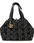 Calfskin Tweed Cannage Medium Toujours Black White