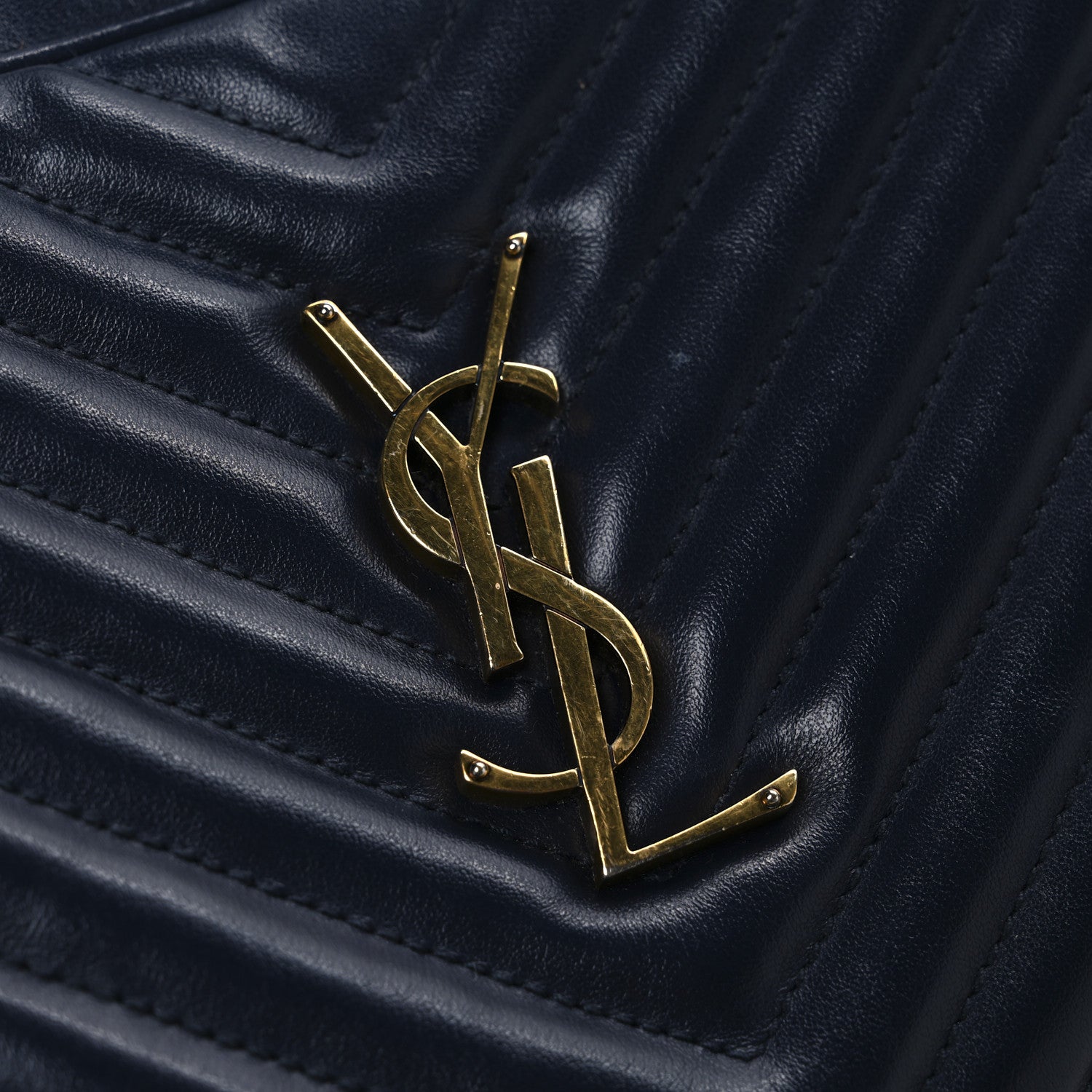 Calfskin Matelasse Monogram Lou Camera Bag Deep Marine
