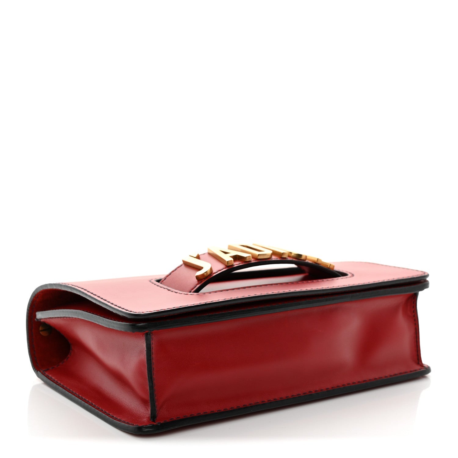 Calfskin J'AD1OR Chain Flap Bag Red