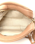 Pebbled Calfskin Small Soho Disco Bag Rose Beige